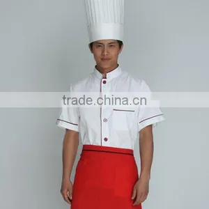 Unisex Long and Short Sleeve Coat Catering Jackets White Chef Uniforms thumbnail-6