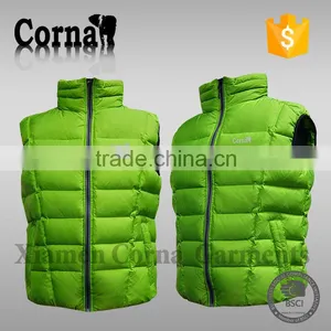 Customized Fashion 100% Polyester Lightweight Men's Wind-proof Down Feather Vest Sale Made in China thumbnail-1
