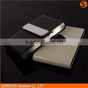Exhibition Vertical Colorful PU and Stainless Steel Card Holder Business With High Quality and Cheap Price thumbnail-2