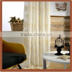 Embroidered Sheer Cotton Fabric for Curtain Cortinas for Home thumbnail-3