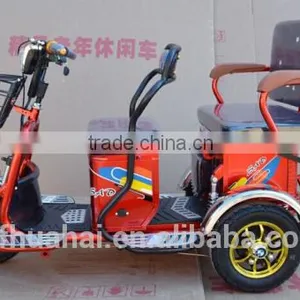 48V 500W 20AH Lead Acid Battery Passenger Seat Mini 3 Wheel Electric Tricycle Scooter thumbnail-4