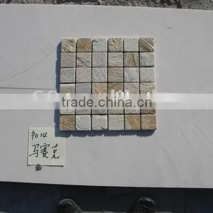 Polished Diamond Shape White Marble Mosaic thumbnail-4