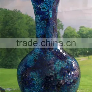 Large Mosaic Glass Vase 2014 New thumbnail-2