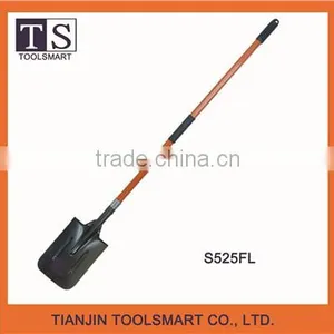 High Quality Steel Garden Spade Shovel With Fiberglass Handle thumbnail-1