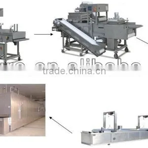 Automatic Frozen Fishball/Chicken Nuggets/Dumpling(Colonels Crispy Strips, Mcnugget, Chick Strip) Processing Line thumbnail-1