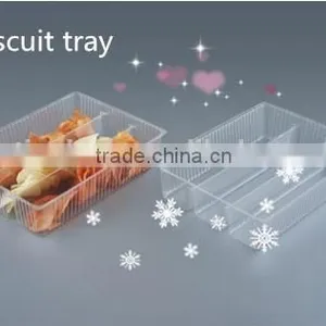 Disposable Clear Plastic Food Tray, Cookie/biscuit Packing Tray thumbnail-1