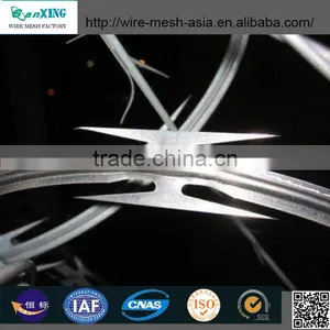 Galvanized Steel Plate Razor Barbed Wire For Sentries and Defence thumbnail-4