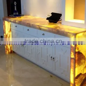 New Fashion BACKLIT ONYX COUNTERTOPS FOR BAR RECEPTIONS thumbnail-6
