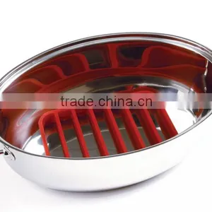 2016 Hot Selling 100% FDA Eco-friendly Silicone Bbq Roasting Rack thumbnail-5