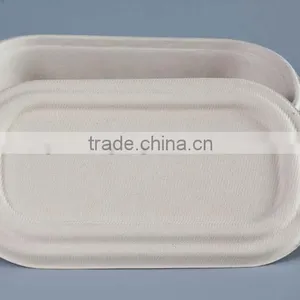 Biodegradable 1000ml Sugarcane Food Container With Separate Lid thumbnail-6