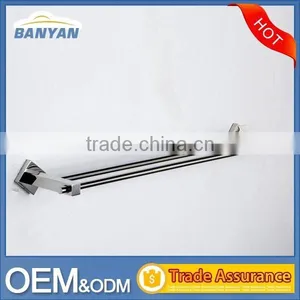 Wall Mounted Stianless Steel Double Extension Bar Towel thumbnail-2