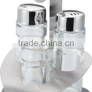 Kitchenware Glass Stainless Steel Cruet Oil Vinegar Bottle Sauce Caster Oil and Vinegar thumbnail-4