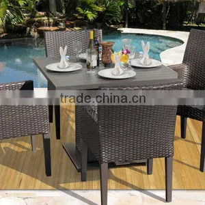 2017 Trade Assurance Most Popular Large Capacity Big Loading Rattan Garden Table Set Designs thumbnail-1