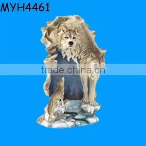 Designer Resin Wolf Statues thumbnail-1