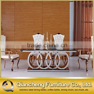 10 Seater Marble Dining Table With Stainless Steel Table Frame thumbnail-5