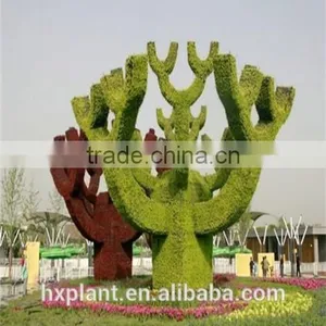 Aritificial Green Sculpture Plastic Plant Statue Artificial Sculpture thumbnail-6
