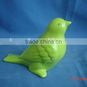 Dog Figurine, Porcelain Animal Figurines, Metal Figurines-ceramic Bird Deco-color Glazed Porcelain Bird-pottery Bird thumbnail-1