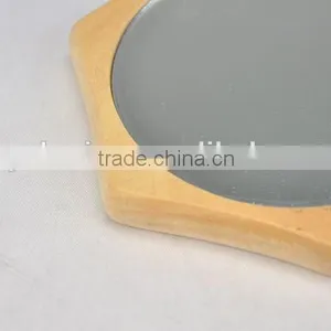 Hexagonal Wooden Mirror thumbnail-2