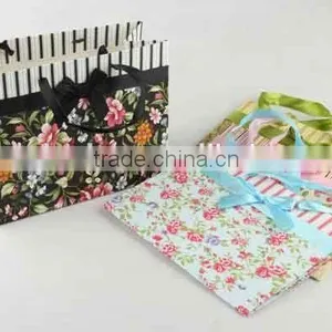 Flower Design Foldable Gift Bag With Bowknot/ Shopping Bag thumbnail-4