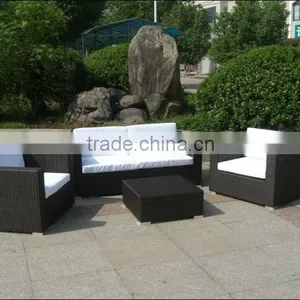 Durable PE Rattan Outdoor Furniture Aluminum Frame Sofa Set thumbnail-4