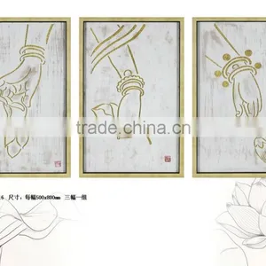 Framed Handmade Buddha Oil Painting thumbnail-4