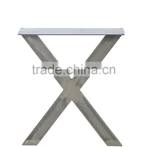 28 Inch Furniture Parts X Shape Steel Table Leg for Wood Top thumbnail-3