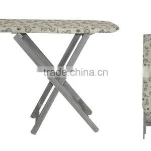 Household Essentials Wood Table Top Ironing Board With Folding Legs thumbnail-1