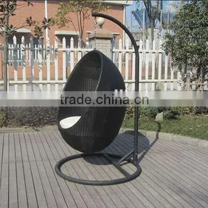 Patio Rattan Hanging Egg Chair & Stand thumbnail-5