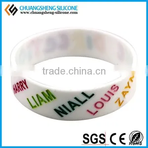 Summer Popular Ladies Favourite Silicone Bracelet, Various Printing Wristband thumbnail-1