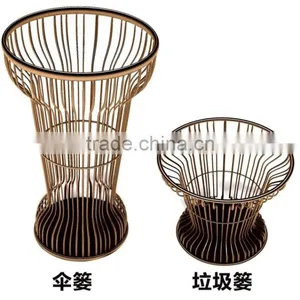 Hot Selling Multifunction Metal Unbrella Stand & Trash Can thumbnail-1