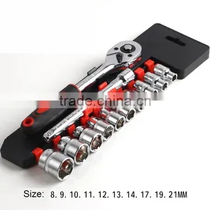 12pcs 3/8" Ratchet Wrench Socket Set Socket Spanner Hex Screwdriver thumbnail-6