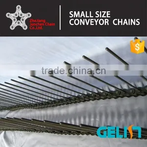 Short Pitch Stainless Steel Conveyor Roller Chain With Extended Pin thumbnail-3