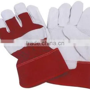 Palm Protection Cowsplit Leather Labor Gloves thumbnail-1