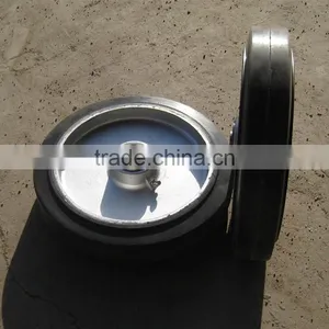 Standard Cart Hand Trolley 8 Inch Metal Rim Powder Solid Wheel thumbnail-1