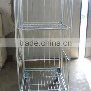2016 New Products of High Quality Supermarket Foldable Heavy Duty Metal Mesh Roll Container thumbnail-6