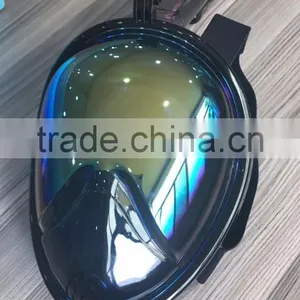 Magic Color Plating Snorkel Mask Full Face Protect Eyes Fashionable Mask for Diving Swimming thumbnail-1