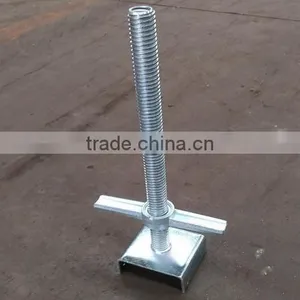 Adjustable Steel Scaffold Hollow Universal Base Jacks thumbnail-1