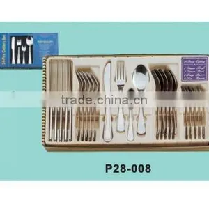 24pcs Stainless Steel Cutlery Set With Window Box thumbnail-1