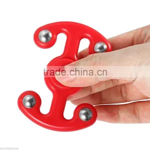 Fidget Hand Spinner Finger Toy Stress Reliever Killing Time Adults/Kids Red thumbnail-1