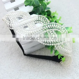 2016 Cheap Girls Hair Accessories Crocheted Lace Elastic Headband Hair Band Wide Headwraps thumbnail-3