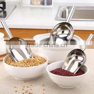 6Oz Stainless Steel Party Buffet Candy Sugar Flour Pet Dog Food Bar Ice Scoops thumbnail-3
