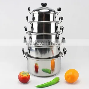 10PCS High Bosy Stainless Steel Stockpot/Cookware Stock Pot thumbnail-6