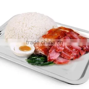 Rectangular Metal Stainless Steel Food Tray / Dinner Tray for Sale thumbnail-4