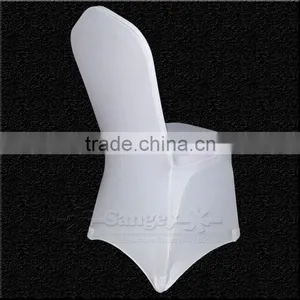 100 PCS Universal White Stretch Polyester Spande Wedding Party Chair Covers for Weddings Banquet Hotel Decoration Decor thumbnail-6