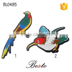 High Quality China Custom Bird Embroidery Patches for Kids Clothes thumbnail-1