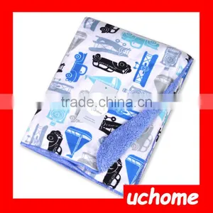 UCHOME 2016 Hot Sell Super Soft Plush And Microplush Baby Swaddle Blanket thumbnail-3