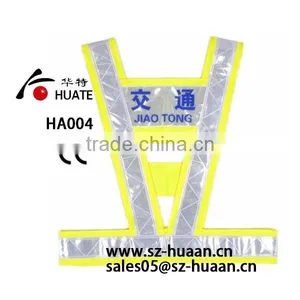 HA-004 Yellow Basic Summer Safety Vest With Reflective Tape thumbnail-1