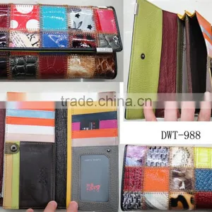 Fashion New Hot Croco Cowhide Genuine Leather Women Wallet thumbnail-1