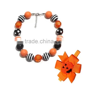 Boutique Chunky Jewelry Bubblegum Beaded Necklace for Kids Party thumbnail-5