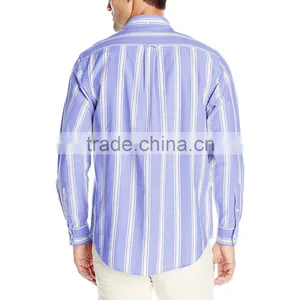 2016 Fashion Design Cotton Flannel Wholesale Striped Shirts thumbnail-2